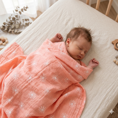 couverture bébé emmaillotage enfant endormi