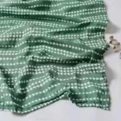couverture bébé émmaillotage vert foncé