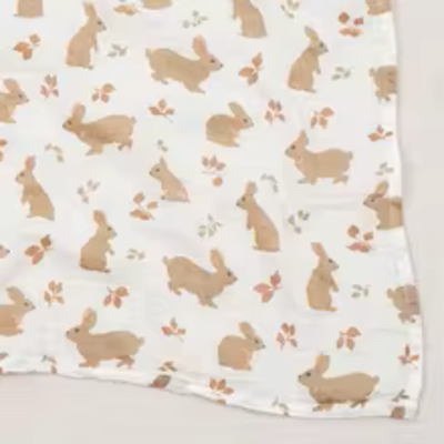 couverture d'emmaillotage douce lapin