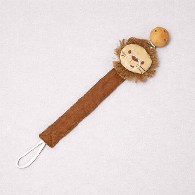 doudou attache tetine safari lion