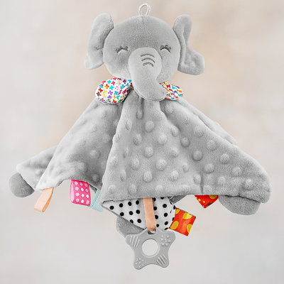doudou bébé câlin magique éléphant gris adorable