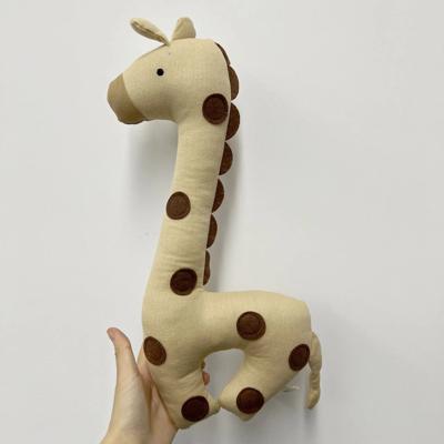 doudou bebe poupée cerf café doux