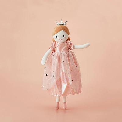 doudou bebe princesse avec couronne