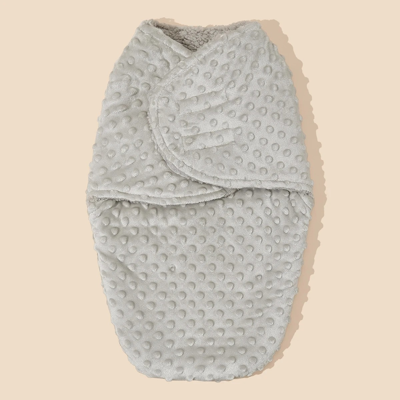 emmaillotage couverture polyester gris confortable
