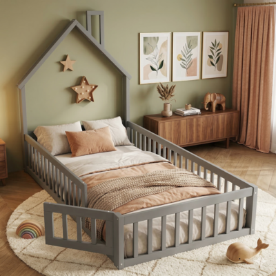 lit au sol pour bébé lumineux confortable