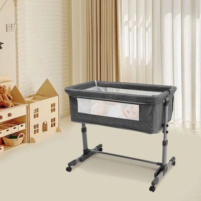 lit bebe cododo gris confortable