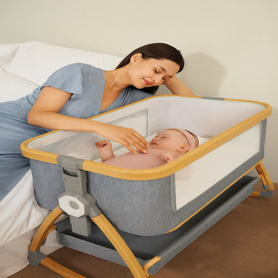 lit cododo 3 en 1 gris golf enfant avec maman