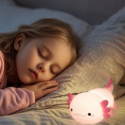 meilleure veilleuse bebe axolotl enfant couché