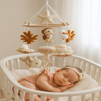 mobile bébé enchanteur animaux marins bébé couché