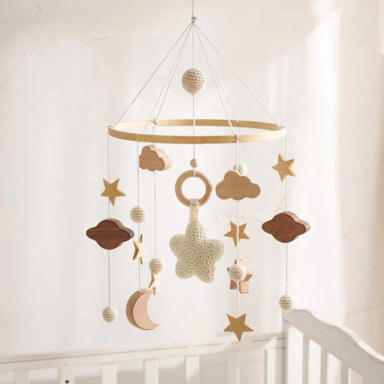 mobile bébé éveil naturel suspendu