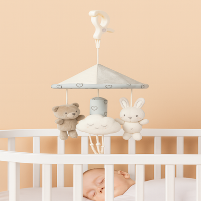 mobile lit bébé captivant lapin bébé endormi