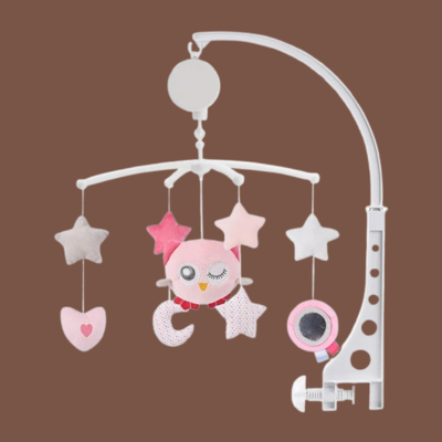 mobile musical bébé animaux hibou