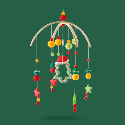 mobile musical bébé douce berceuse arbre de noël