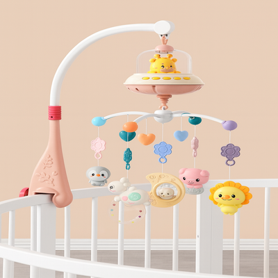 mobile musicale bebe amusant rose