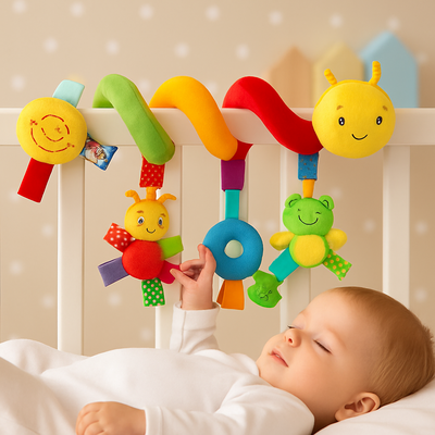 mobiles bébé éveil apaisant multicolore bébé dort