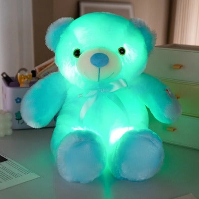 peluche veilleuse ours bleu presentable