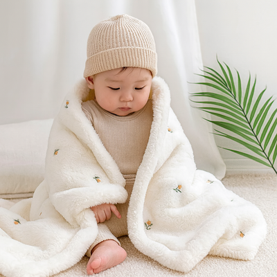 polaire couverture bebe anti irritation enfant assis