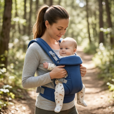 porte bebe bandoulière maman avec enfant