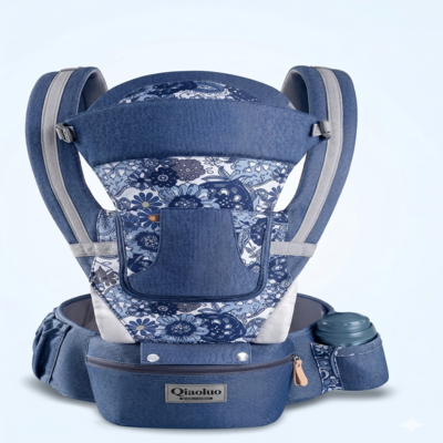 porte bebe ergobaby echarpe de portage fleur bleu