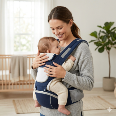 porte bebe ergonomique maman avec enfant