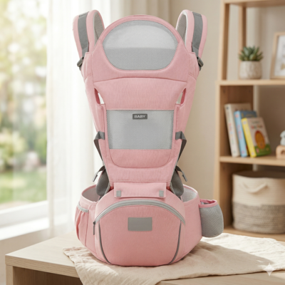 porte bebe ergonomique rose