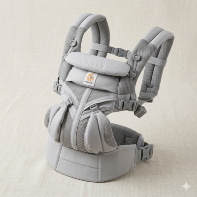 porte bébé multi usage gris clair