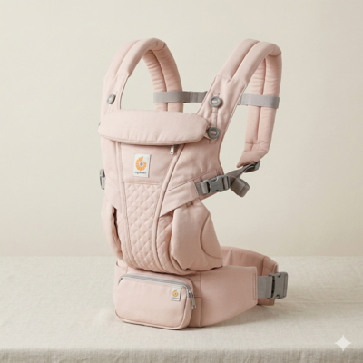 porte bébé multi usage rose