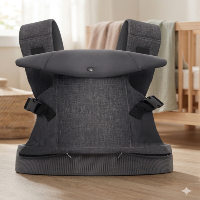 porte bébé nouveau né gris foncé