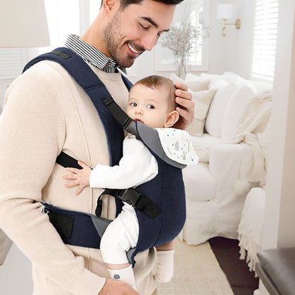 porte bébé nouveau né papa souriant