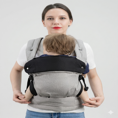 porte bébé physiologique maman tenant bébé