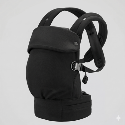 porte bébé physiologique noir