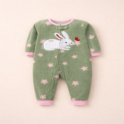 pyjama bebe fille avec fermeture lapin