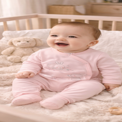 pyjama bébé fille combinaison imprimée bébé assis