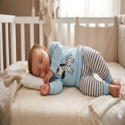 pyjama bébé manche longue enfant couché
