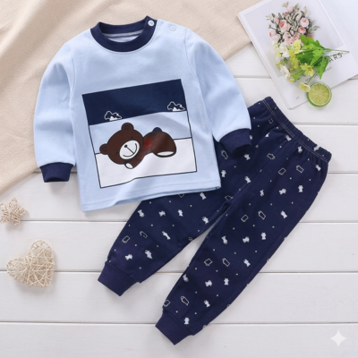 pyjama bebe respirant bleu