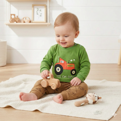 pyjama bebe unisexe enfant assis