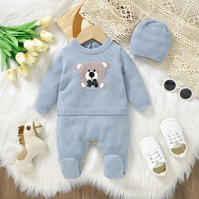 pyjama garcon bebe bleu ciel confortable