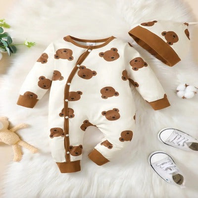 pyjama pour bébé garçon boutonée ours