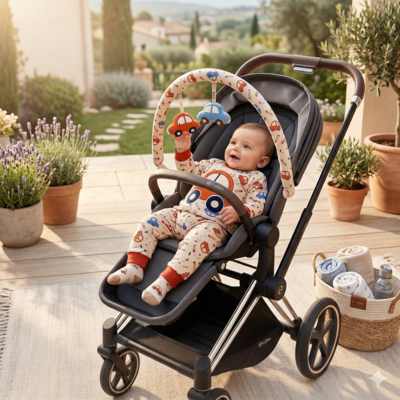pyjama pour bébé garçon ultra doux enfant dans poussette
