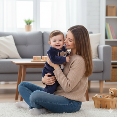 pyjama velours bébé flanelle enfant avec maman