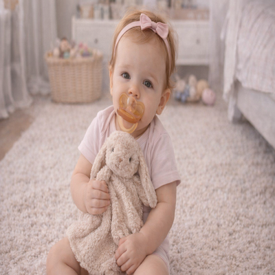 sucette doux sommeil bébé assis