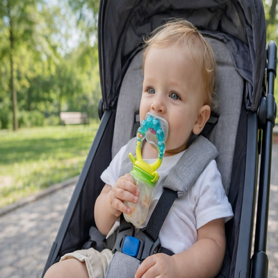 tétine grignoteuse bébé dans poussette