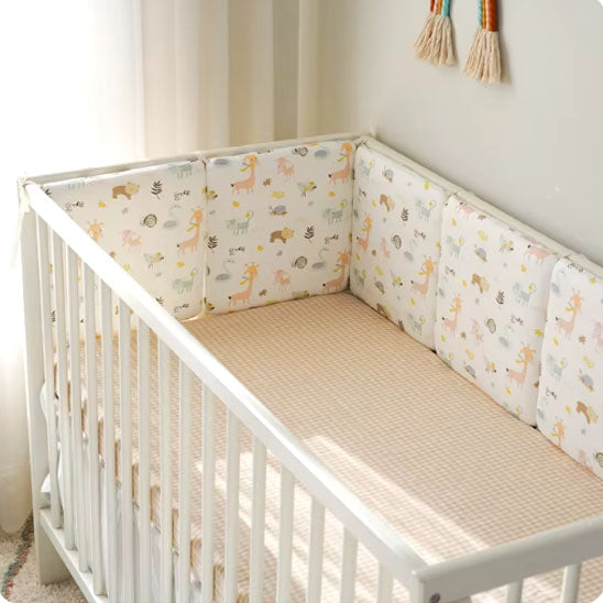 tour de lit bebe cygne enchante kaki protecteur
