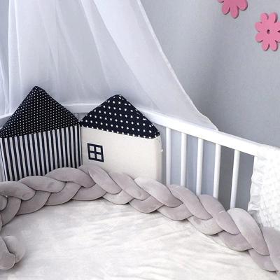 TOUR DE LIT TRESSE | GRIS - BABYSTORE - BKAM