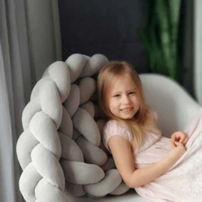TOUR DE LIT TRESSE | GRIS - BABYSTORE - BKAM