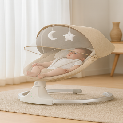 transate bebe kaki dans salon