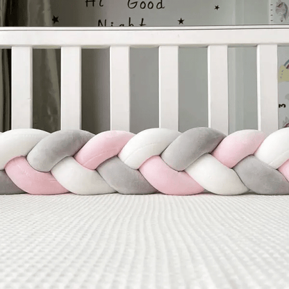 TRESSE DE LIT | BLANC ROSE GRIS - BABYSTORE - BKAM