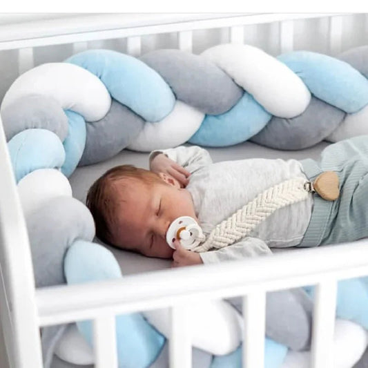TRESSE DE LIT | BLEU BLANC GRIS - BABYSTORE - BKAM