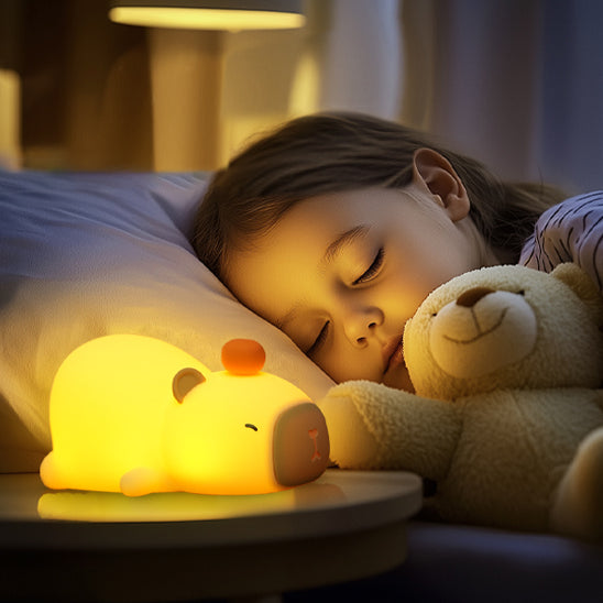 veilleuse bébé capybara bébé endormi