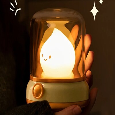 veilleuse bébé flamme jaune apaisante